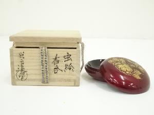 筑城筑良造　虫絵香合（共箱）